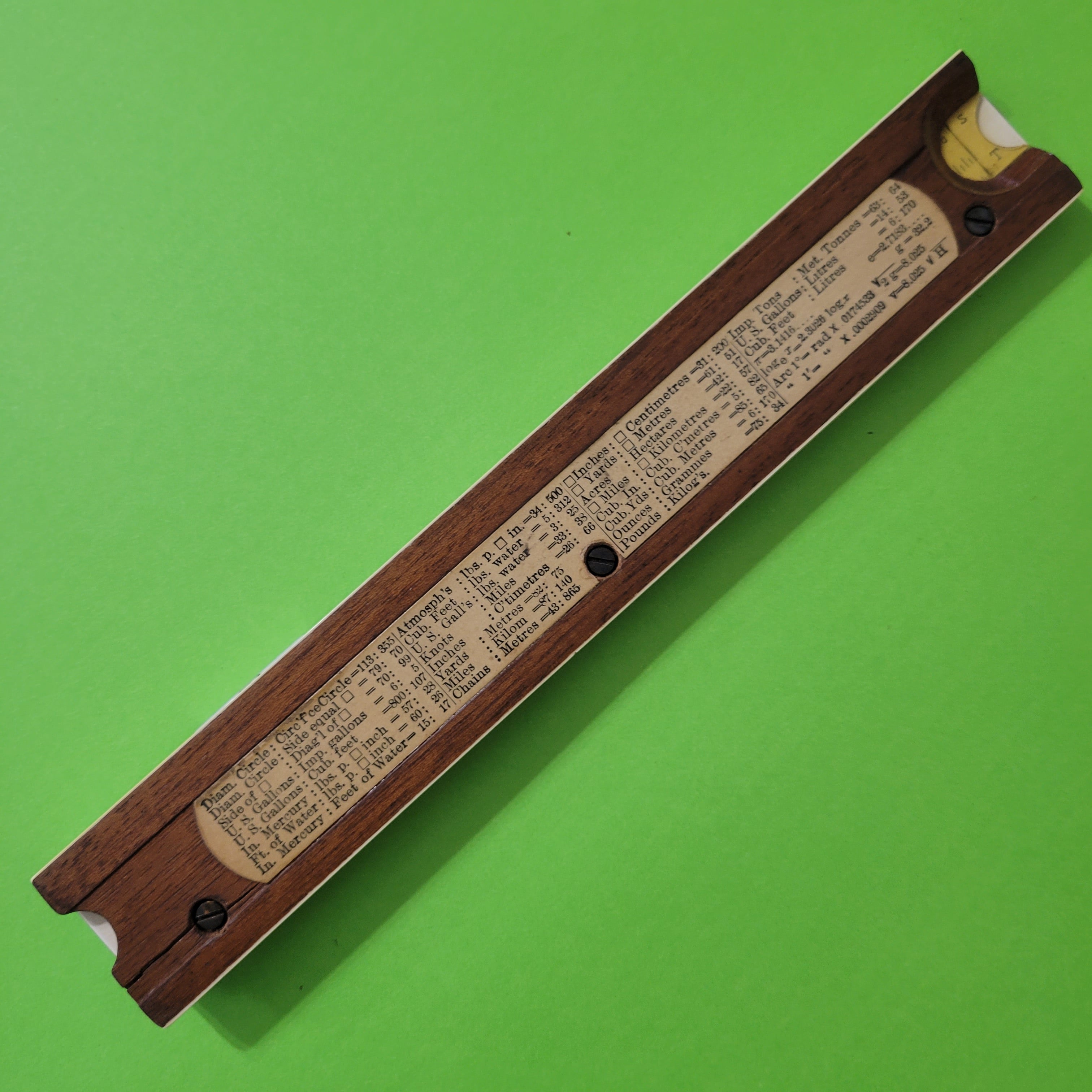 An image of the back of a Keuffel & Esser 4053-2 slide rule